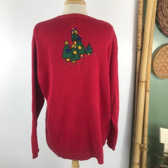 The Quacker Factory Christmas Cardigan Sz L Ugly R - Picture 4 of 8